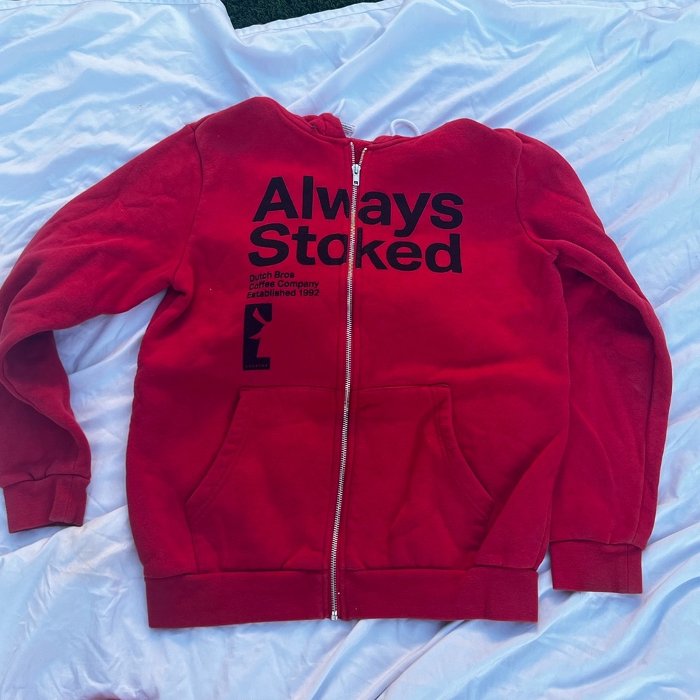 DUTCH BROS ZIP UP HOODIE